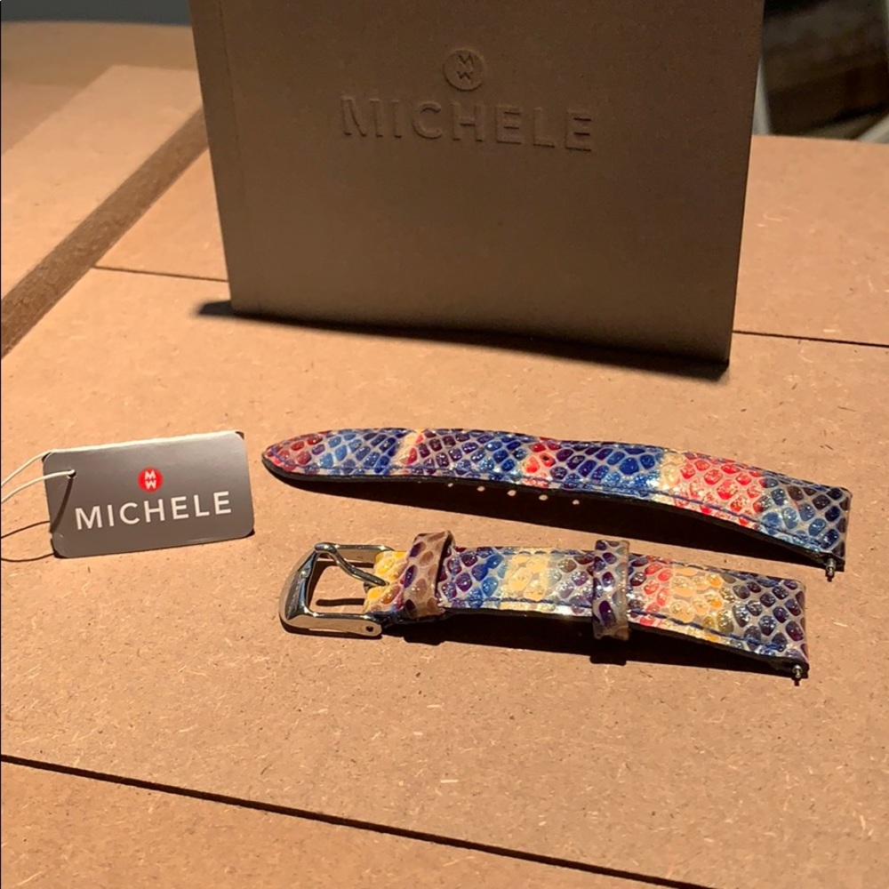 Michele Watch Genuine Leather Band